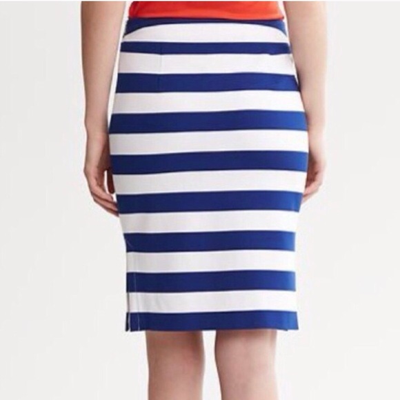 Banana Republic Striped Pencil Skirt - Picture 3 of 8